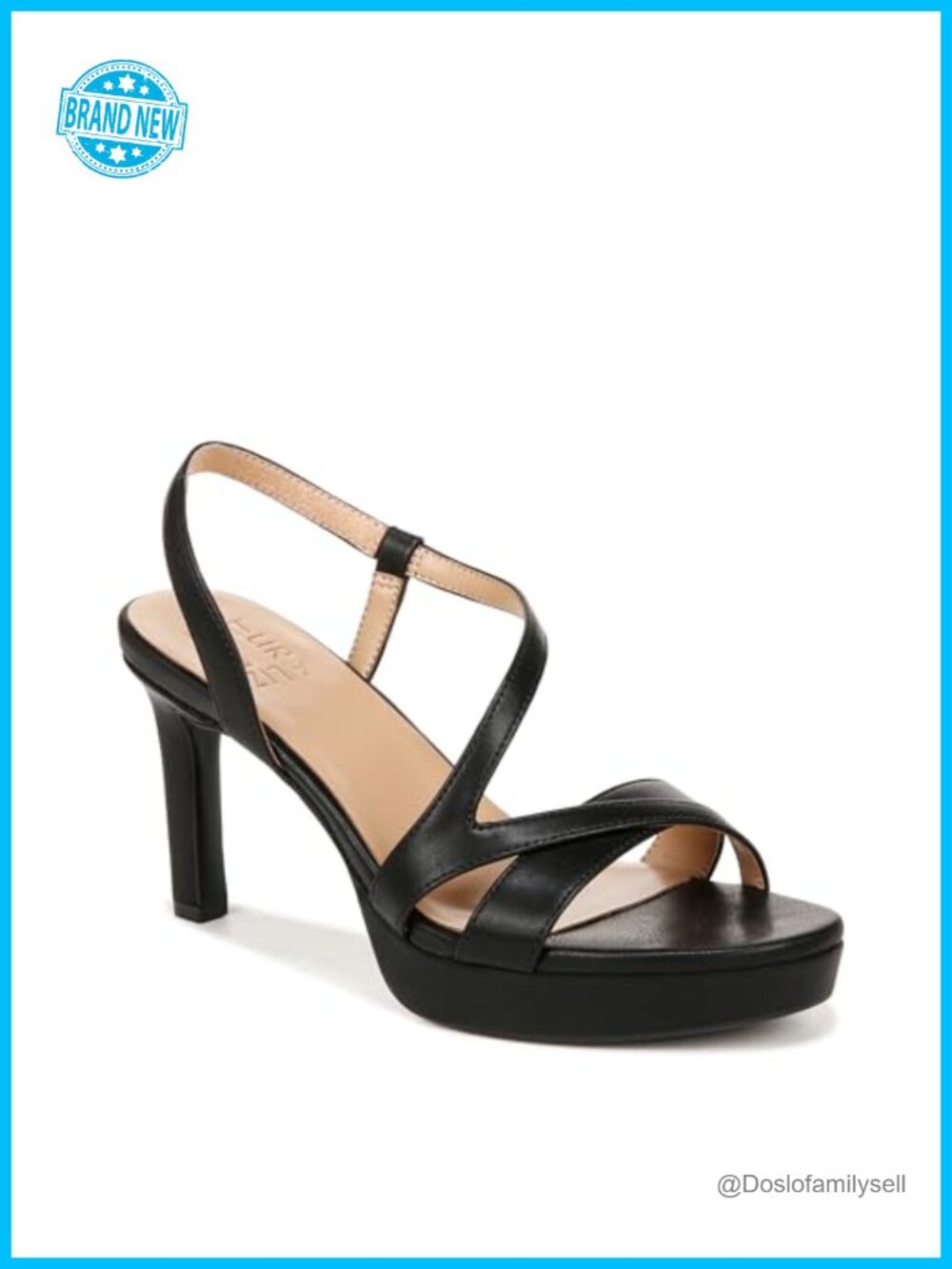Naturalizer Abby Platform Slingback Heeled Sandal Dress Shoe